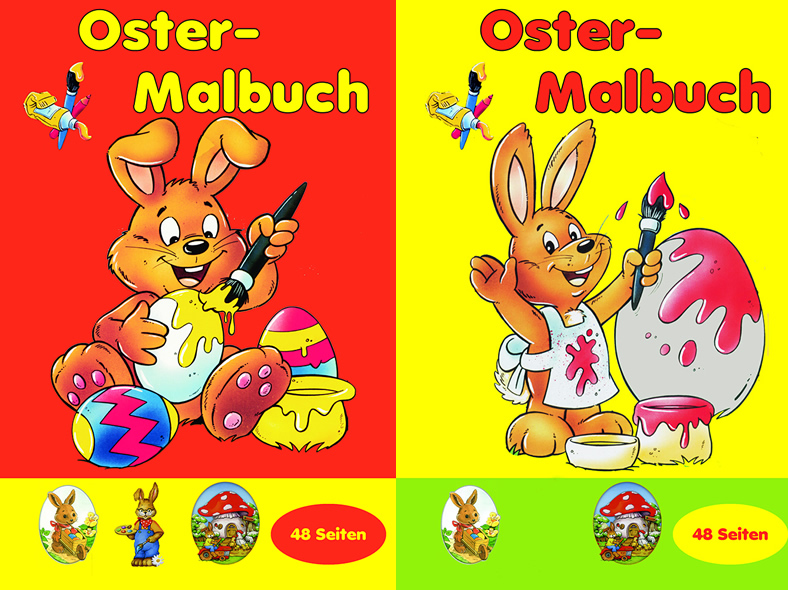 Ostern Malbücher, DIN A4, 48 Seiten