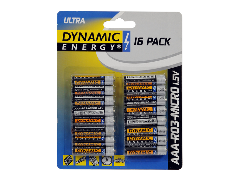 Batterien R03 / AAA ultra Dynamic Energy 16er Pack