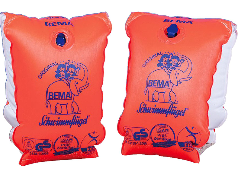 BEMA® Schwimmflügel, Schwimmlernhilfe orange, Gr. 1, 6-12 Jahren, 60 kg