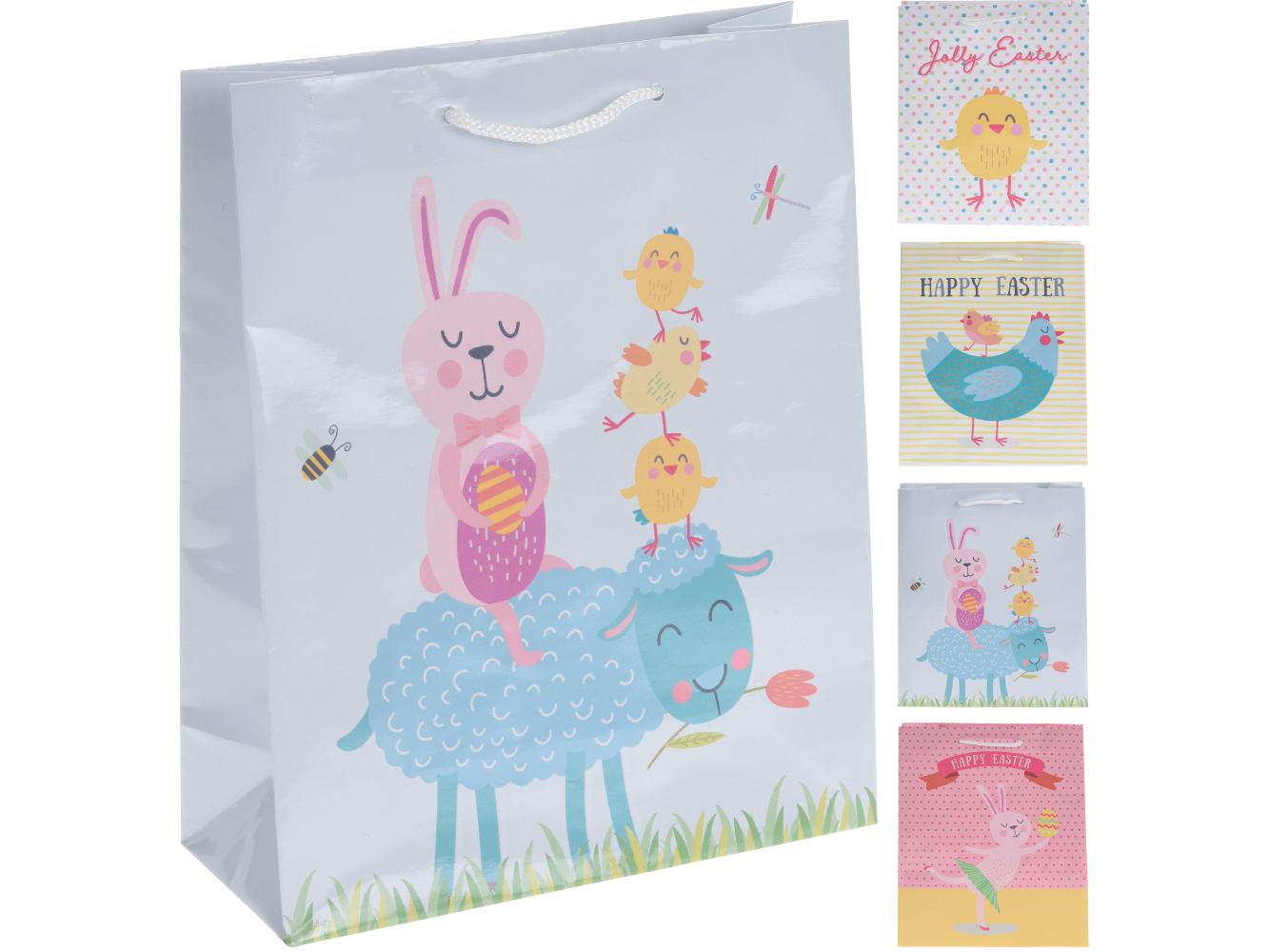 Geschenkbeutel Tüte Tasche Ostern Happy Easter