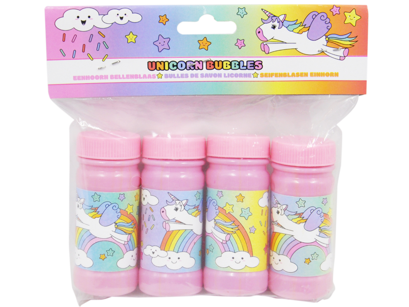 Seifenblasen Einhorn Unicorn, 4er Set á 50 ml